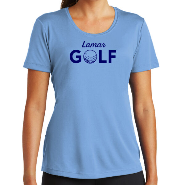 Lamar Girls Golf - Ladies 100% Poly T-Shirt Thumbnail