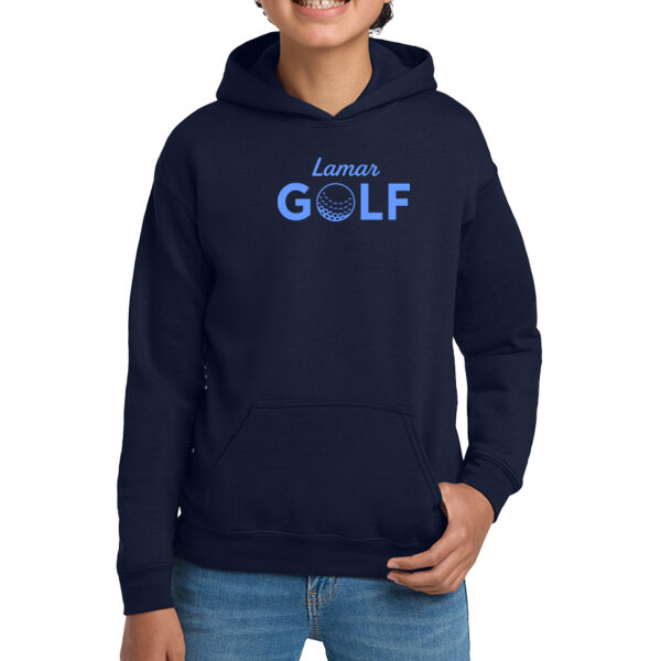 Lamar Girls Golf - Youth Heavy Blend Hooded Sweatshirt Thumbnail